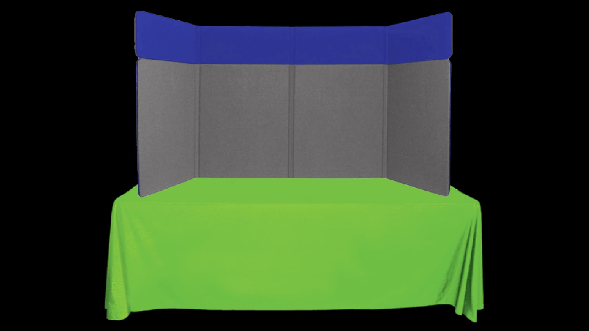 4-Panel Flexible Frame Display with Headers