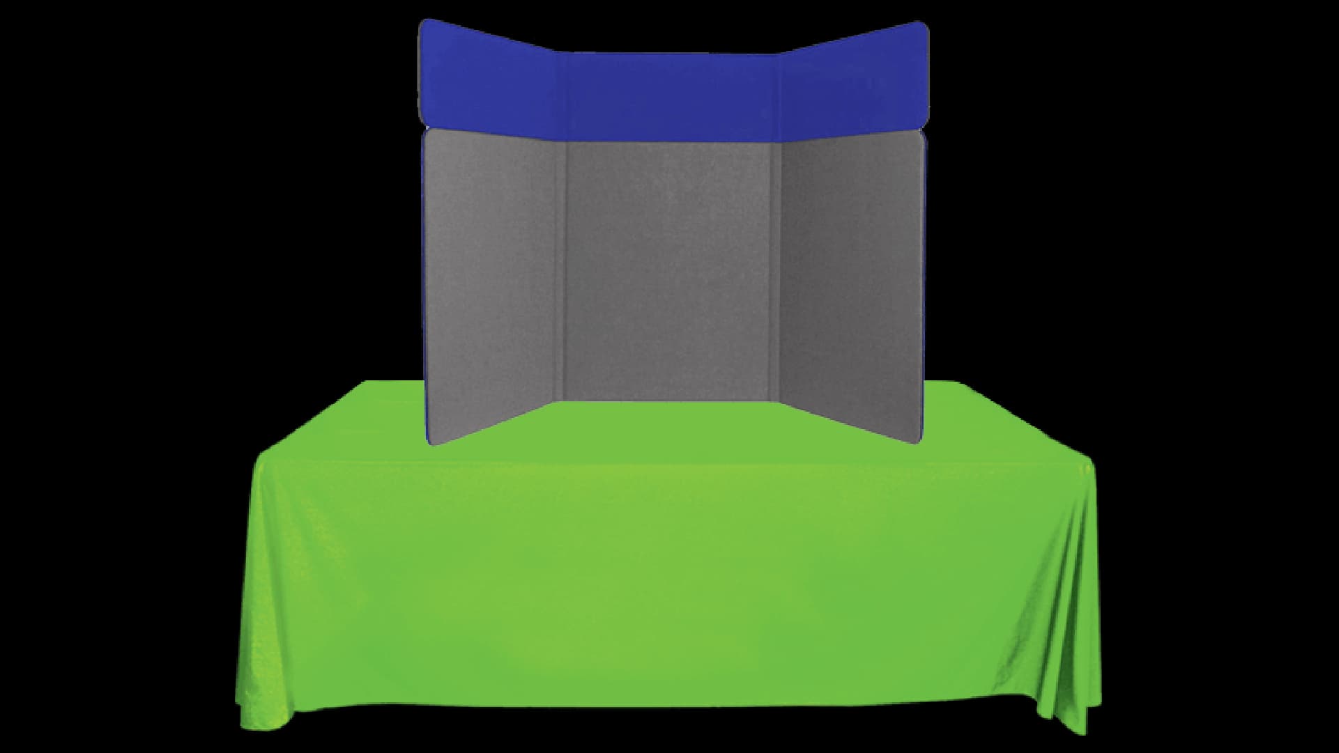 3-Panel Flexible Frame Display with Headers