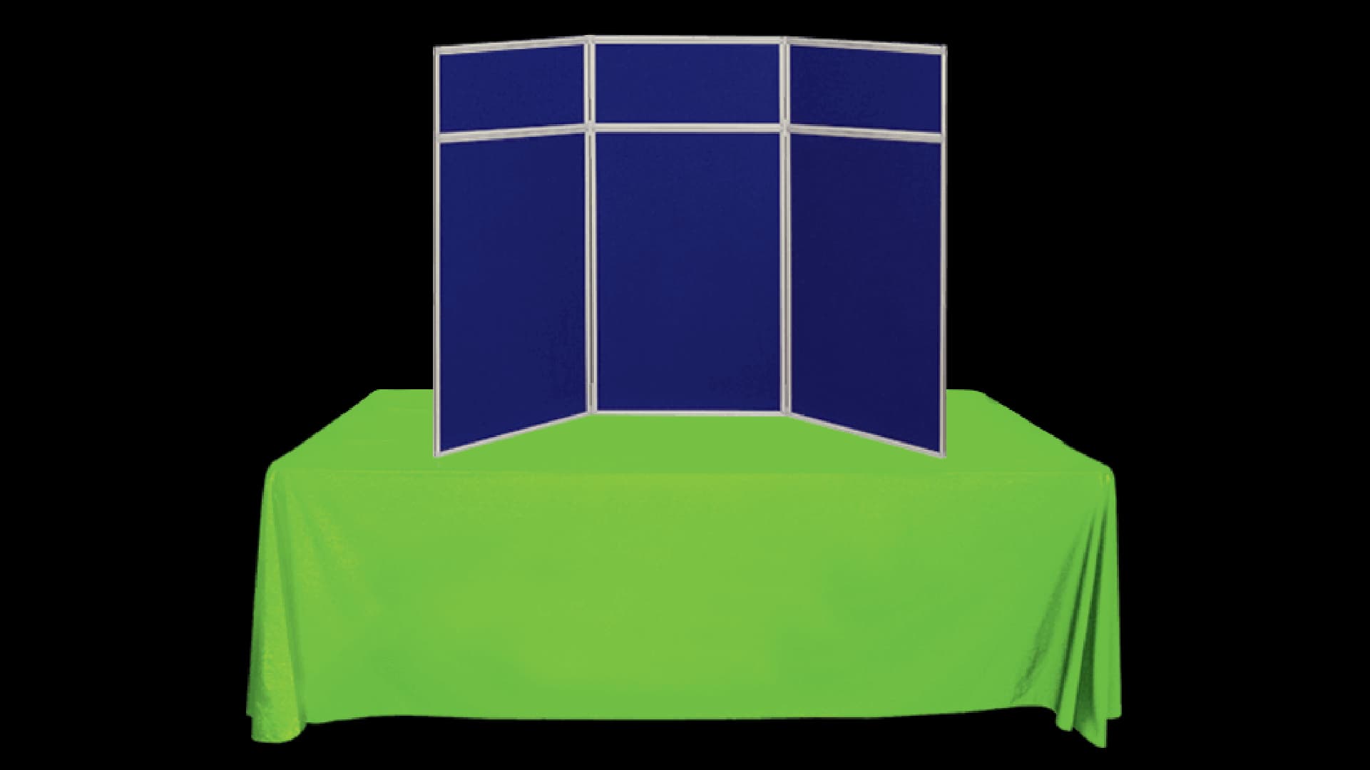 3-Panel Folding Frame Display with Headers