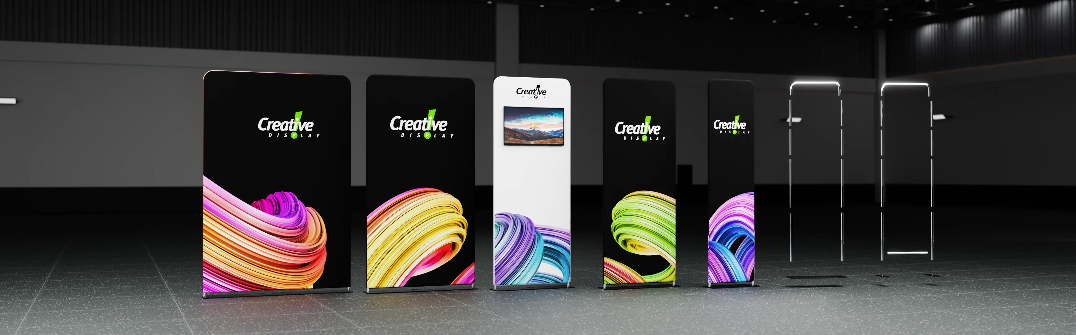 QuickTube Promo Fabric Displays Hero Image