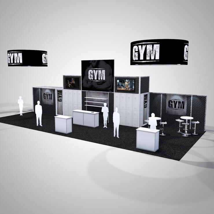 3D Trade Show Booth Render